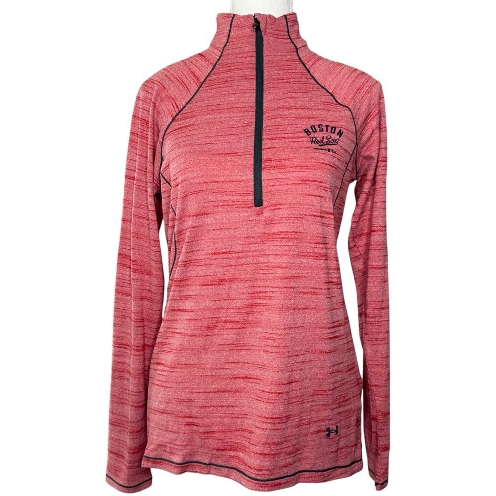 ▪️|EUC| UNDER ARMOR Fitted HeatGear Long Sleeve Quarter Zip Sweatshirt